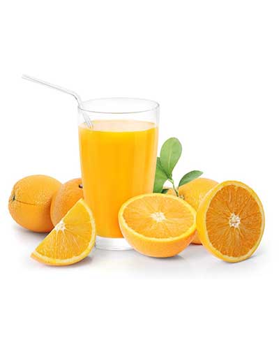 Orange juice and glycerine