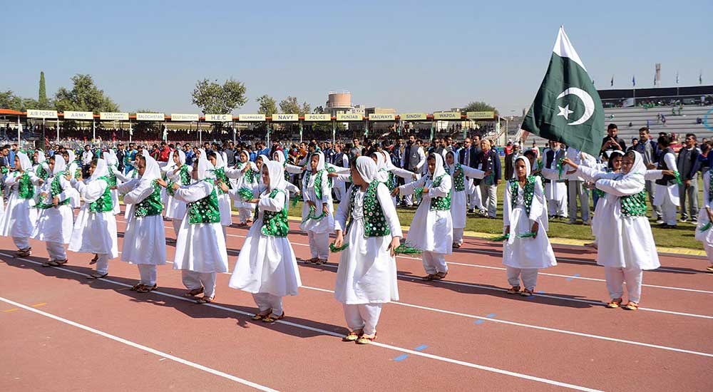 The opening ceremony is marked by a traditional dance performance by the artists at the Qayum Sports Complex.