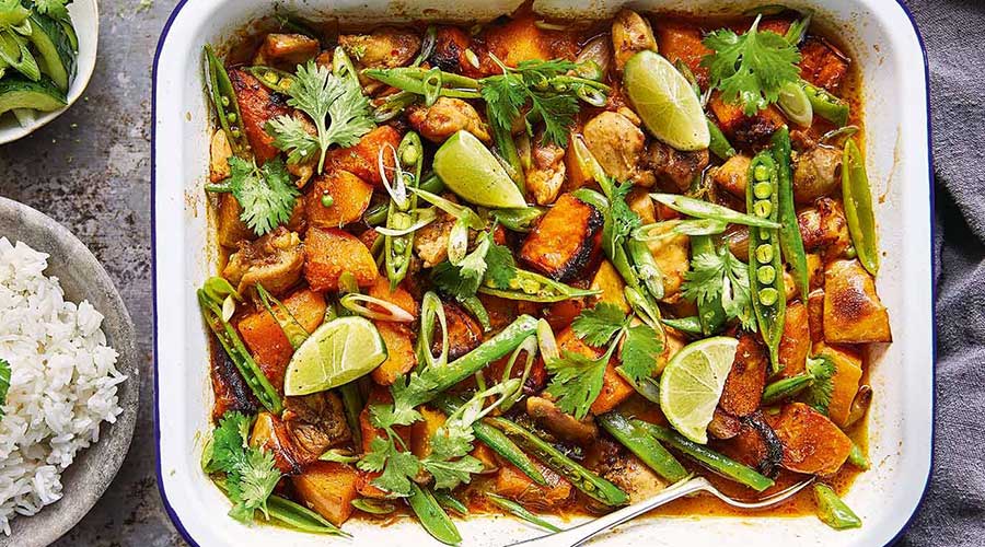 Thai Chicken and Rice Tray Bake | Cookery - MAG THE WEEKLY